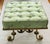 1940s Gorgeous Antique Louis XVI Style Ottoman Silk Tufted Scrolled Feet For Sale - Image 12 of 12