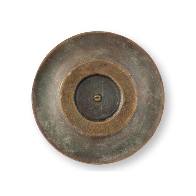 Mid 20th Century Bronze Ship's Wheel Ashtray For Sale - Image 4 of 4