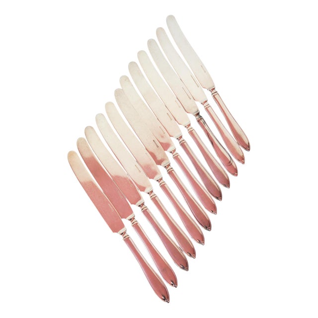 Vintage Swedish Table Knives, 1920s, Set of 12 For Sale