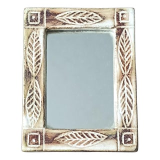 Vintage Ceramic Mirror by Olivier Pettit, 1960s For Sale