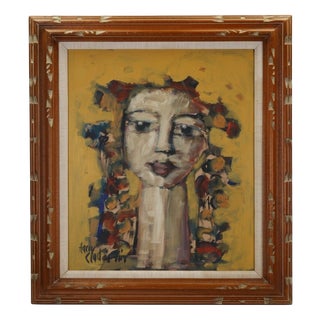 Harry Charles Tim, Harvest Boss, Longhead Series, 2020s, Acrylic Painting For Sale