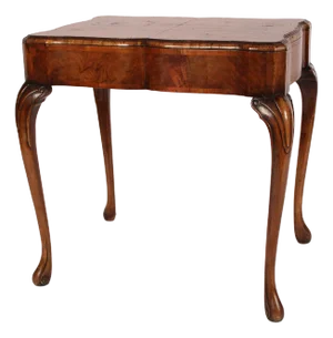 George I Style Burl Walnut Occasional Table