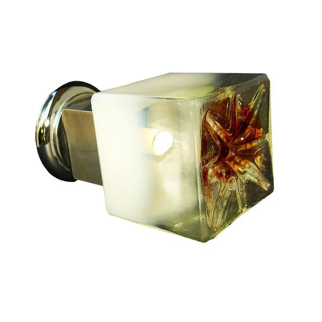 1970s Chromed Metal & Glass Table Lamp by Toni Zuccheri for VeArt, 1970s For Sale - Image 5 of 11