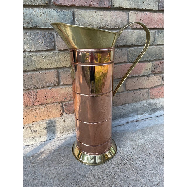 Vintage Mid Century 5 Kan Copper Coal Scuttle Umbrella Stand For Sale - Image 11 of 18