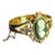 Whiting & Davis Gold Tone Cameo Bangle Bracelet For Sale