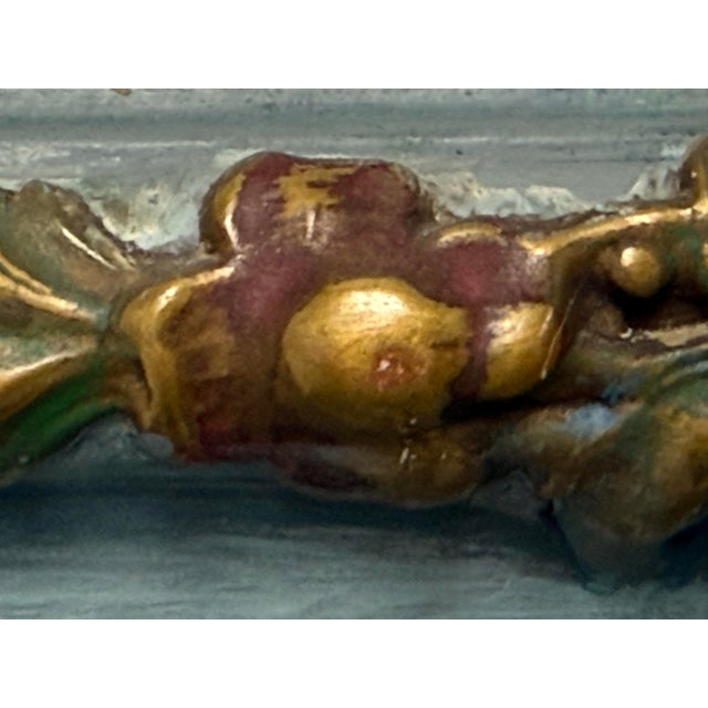 Distressed Ornate Leaning Mirror, Vintage For Sale In San Francisco - Image 6 of 12