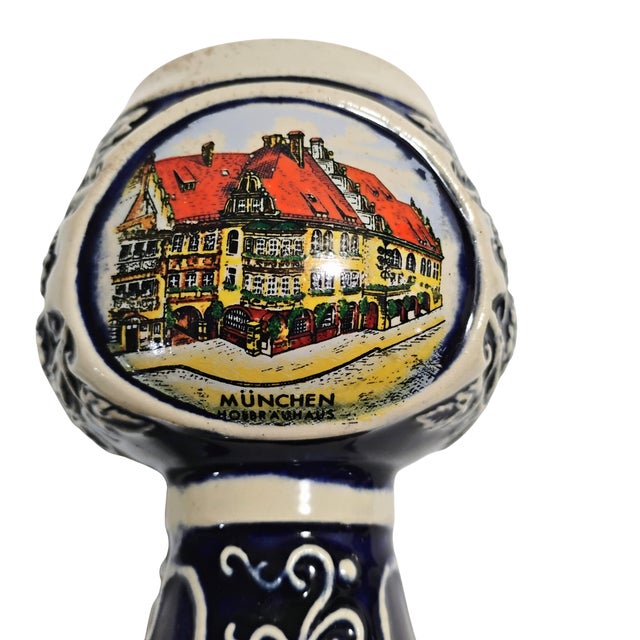 Blue 1970s Mid-Century Modern West German Gerzit Ceramic Wine Chalices - Set of 4 For Sale - Image 8 of 13