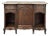Antique French Louis XV Display Buffet With Marble Top For Sale