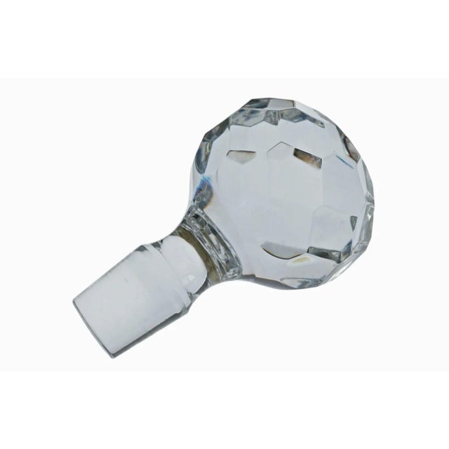 Late 20th Century Late 20th Century NWT Whisky Decanter Atlantis Crystal Miguel Pattern Vista Alegre Barware (Mint Condition, Label Intact) For Sale - Image 5 of 5