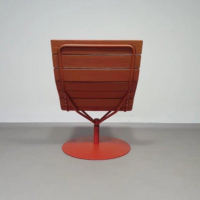 Ikea Red Brygga Swivel Armchairs by Marcus Arvonen for Ikea, 2009, Set of 2 For Sale - Image 4 of 9