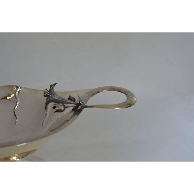 Metal Set of Two Damar 925 Silver Flower-Form Bowls. Turkey, Early 20th Century For Sale - Image 7 of 10