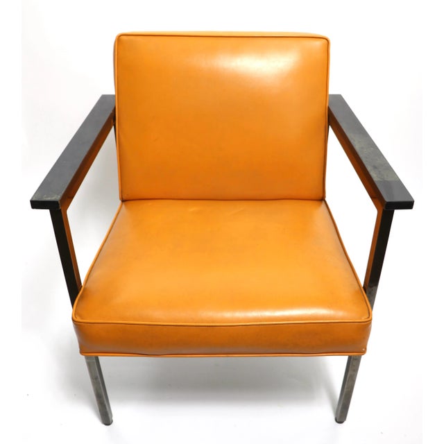 Wood Mid Century Paddle Arm Chair After Nelson For Sale - Image 7 of 13