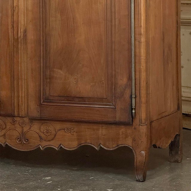 19th Century Country French Fruitwood Armoire From Normandy For Sale - Image 11 of 18