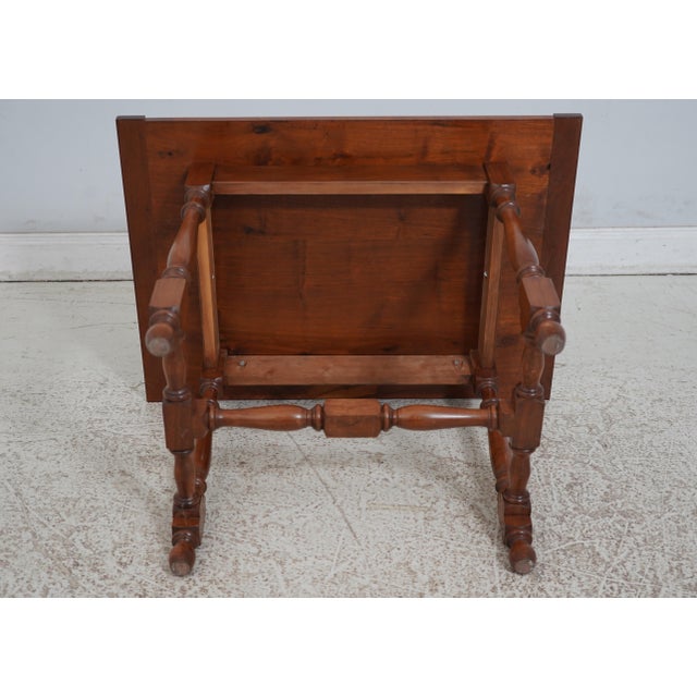 Bench Made Walnut Country Style Tavern Table For Sale - Image 12 of 12