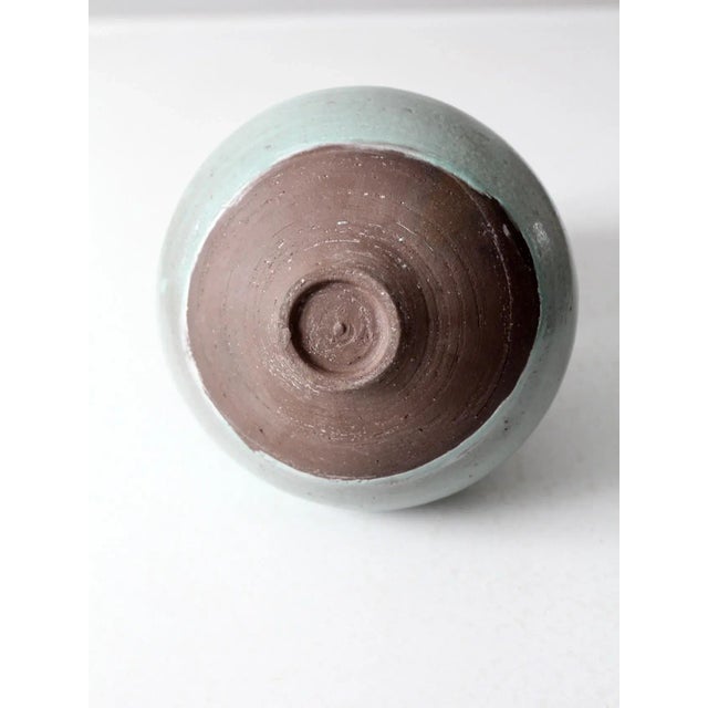 Vintage Studio Art Pottery Pitcher For Sale - Image 10 of 11