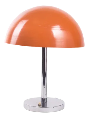 Table Lamp with Hemisphere Shade, Poland, 1960s