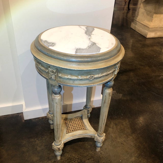 Italian Hand-Carved Wooden Side Table For Sale - Image 10 of 12