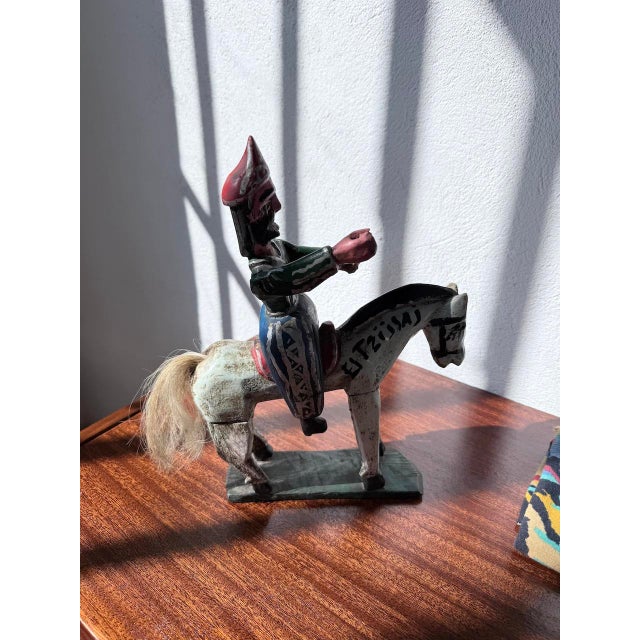 Folk Art Cheval Statuette, Guatemala, 1970s For Sale - Image 16 of 18