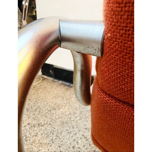1980s Metal and Wool Lounge Chairs by Martin Stoll, 1980s, Set of 2 For Sale - Image 5 of 11