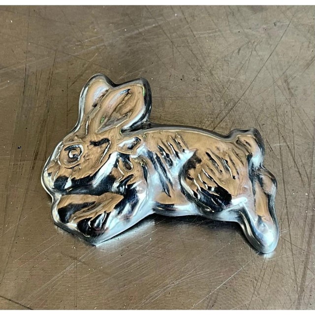 Mid 20th Century Vintage Mexican Sterling Silver Hopping Bunny Rabbit For Sale - Image 5 of 12