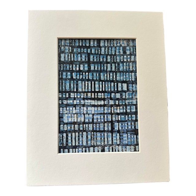 “Urban Rhythm” Original Matted Mono Print by Nancy Smith For Sale