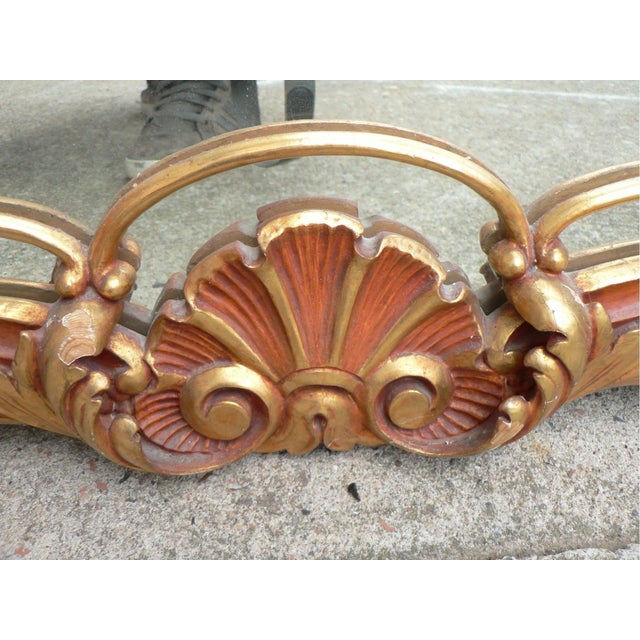 Mid-Century Rococo Mirror, 1950s For Sale - Image 11 of 14