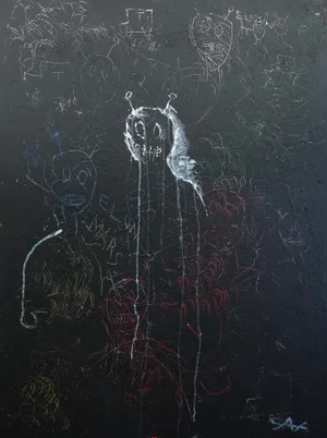 "Starman : Elon Musk and the Spiders From Mars" Contemporary Original Painting By Sax Berlin