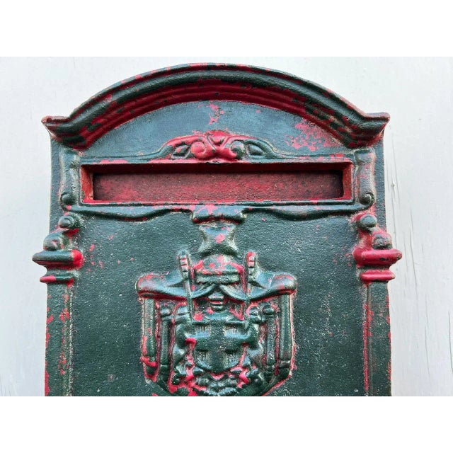 Late 19th Century French Cast Iron Post Office Mailbox , 1890s For Sale - Image 3 of 9