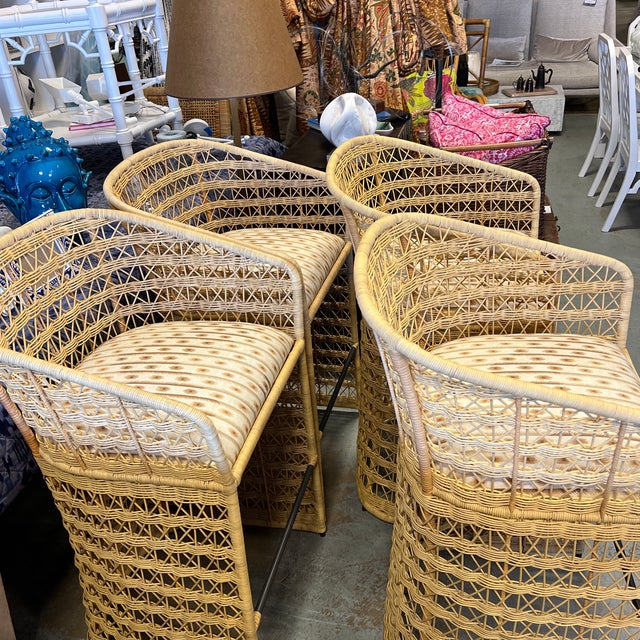 Set of 4 Gabby Libby Bar Stools For Sale - Image 10 of 12