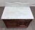 Victorian Antique Victorian Eastlake Walnut Marble Top Knapp Joint Washstand For Sale - Image 3 of 15