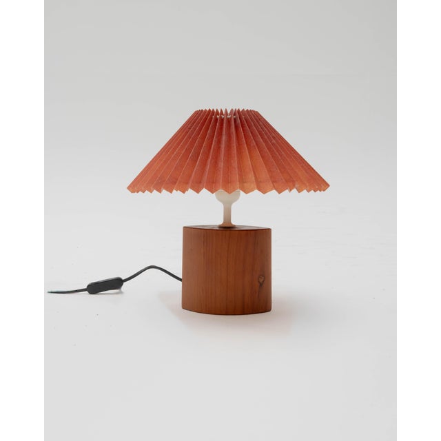 Wood and Paper Japandi Table Lamp, 1990s For Sale - Image 5 of 5