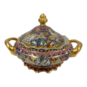 Early 20th Century Tai Benjarong Porcelain Soup Tureen