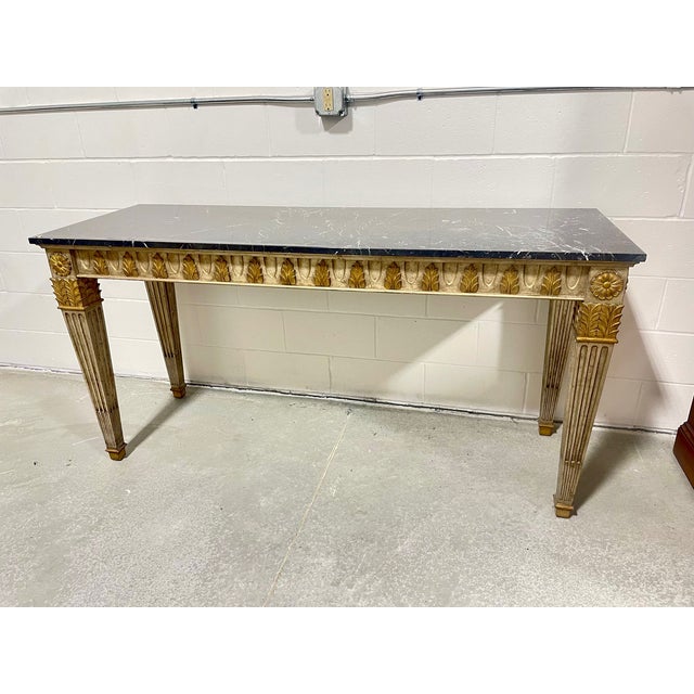 Console Table With Marble Top For Sale - Image 9 of 11