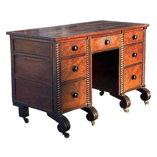 Victorian Desk in Mahogany For Sale - Image 11 of 11