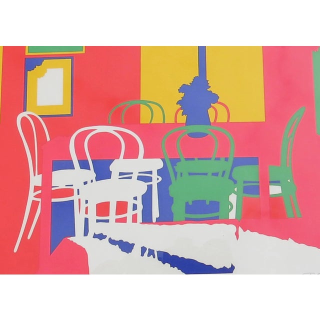 Abstract Vintage 1978 Tatsuo Mastubara Lunch Time II Print - 32/50 Signed For Sale - Image 3 of 10