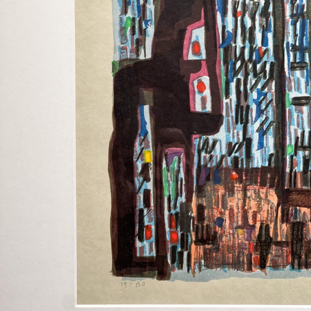 Blue Maria Helena Vieira Da Silva, Transylvanie, 1974, Lithograph, Framed For Sale - Image 8 of 9