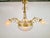 Antique Art Deco Glass and Bronze Chandelier, France, 1930s For Sale - Image 3 of 14
