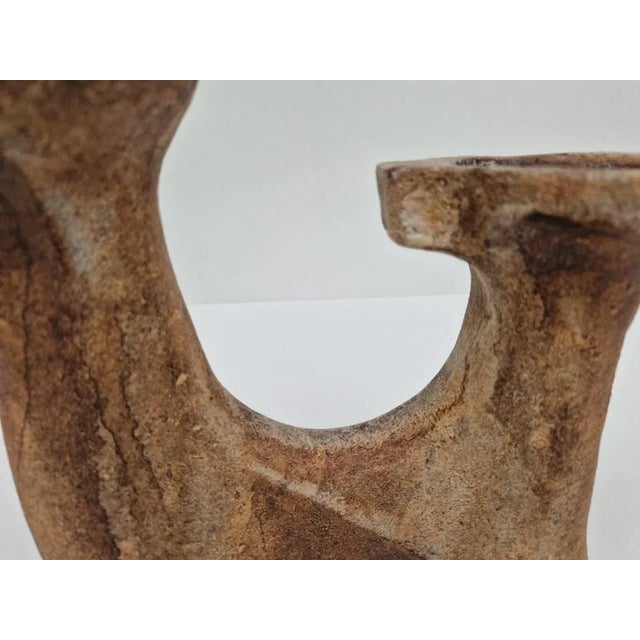 1980s Brutalist Ceramic Candleholder by Gerhard Liebenthron, 1987 For Sale - Image 5 of 8