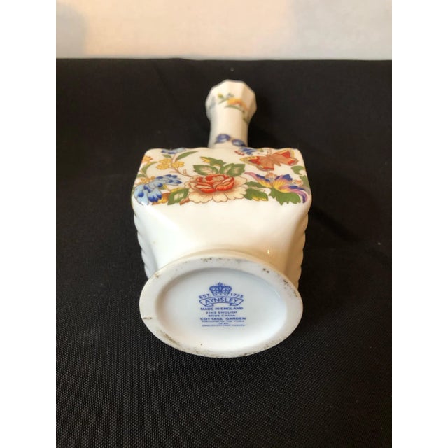 English 1970s Aynsley Cottage Garden English Bone China Vase For Sale - Image 3 of 3