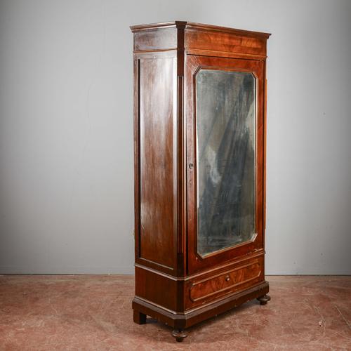 Single Door Wardrobe with Mirror For Sale - Image 3 of 18