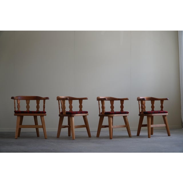 Modern Norwegian Armchairs in Pine by Krogenæs, 1950s, Set of 4, Set of 4 For Sale - Image 18 of 18