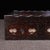 Late 20th Century Vintage Rosewood Square Tray With Drawers & Mother-of-Pearl Deer & Crane Inlay For Sale - Image 5 of 10