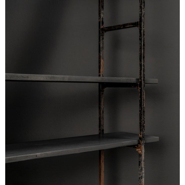 Architects Metal and Wood Shelf, 1920s For Sale - Image 18 of 18