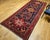 Vintage Persian Hamadan Gallery Rug, Hand-Knotted Wool, Geometric Bird Motifs Design, Navy & Red, 5’ X 11’ For Sale - Image 14 of 14