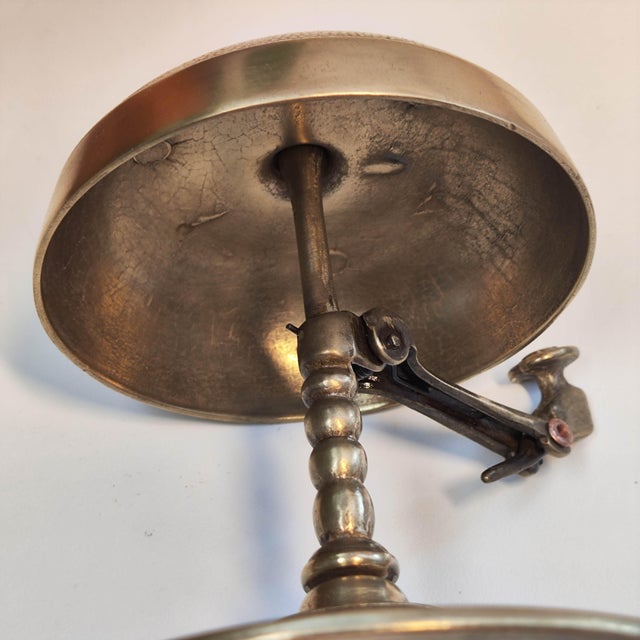 1950s Vintage Brass Hotel Reception Bell | Desktop Service Bell For Sale - Image 5 of 6
