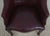 Classic Mahogany Burgundy Leather Barrel Back Chair For Sale - Image 10 of 18