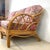 Brown Vintage Palm Beach Style Rattan Sofa With Architectural Lattice Back For Sale - Image 8 of 18