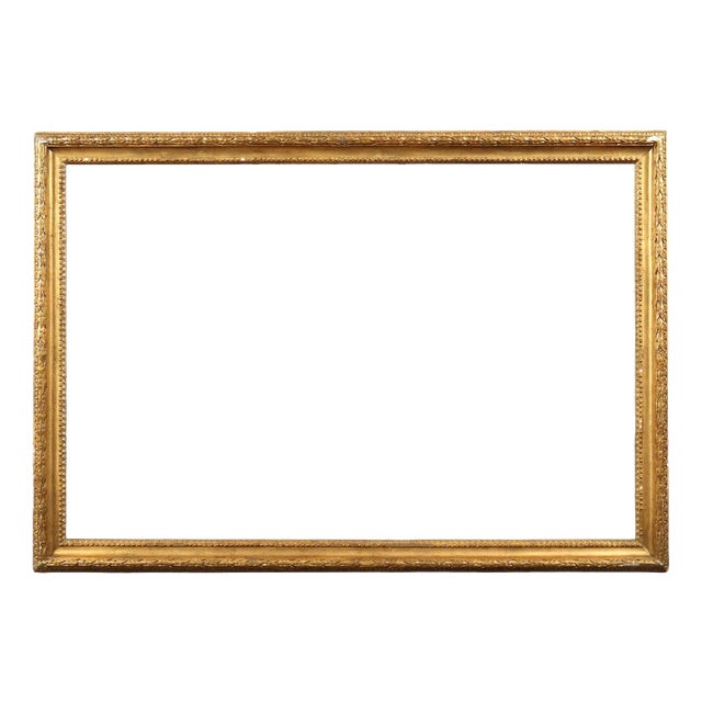 Carved and Gilded Wooden Frame For Sale
