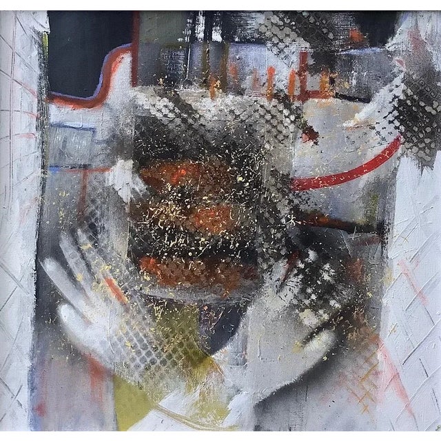 An enigmatic figurative abstract painting from Wales based artist Peter Rossiter. His canvasses are often thoughtful and...