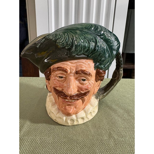 Vintage Royal Doulton "The Cavalier" Porcelain Toby Character Jug Mug, 20th Century For Sale In Savannah - Image 6 of 7